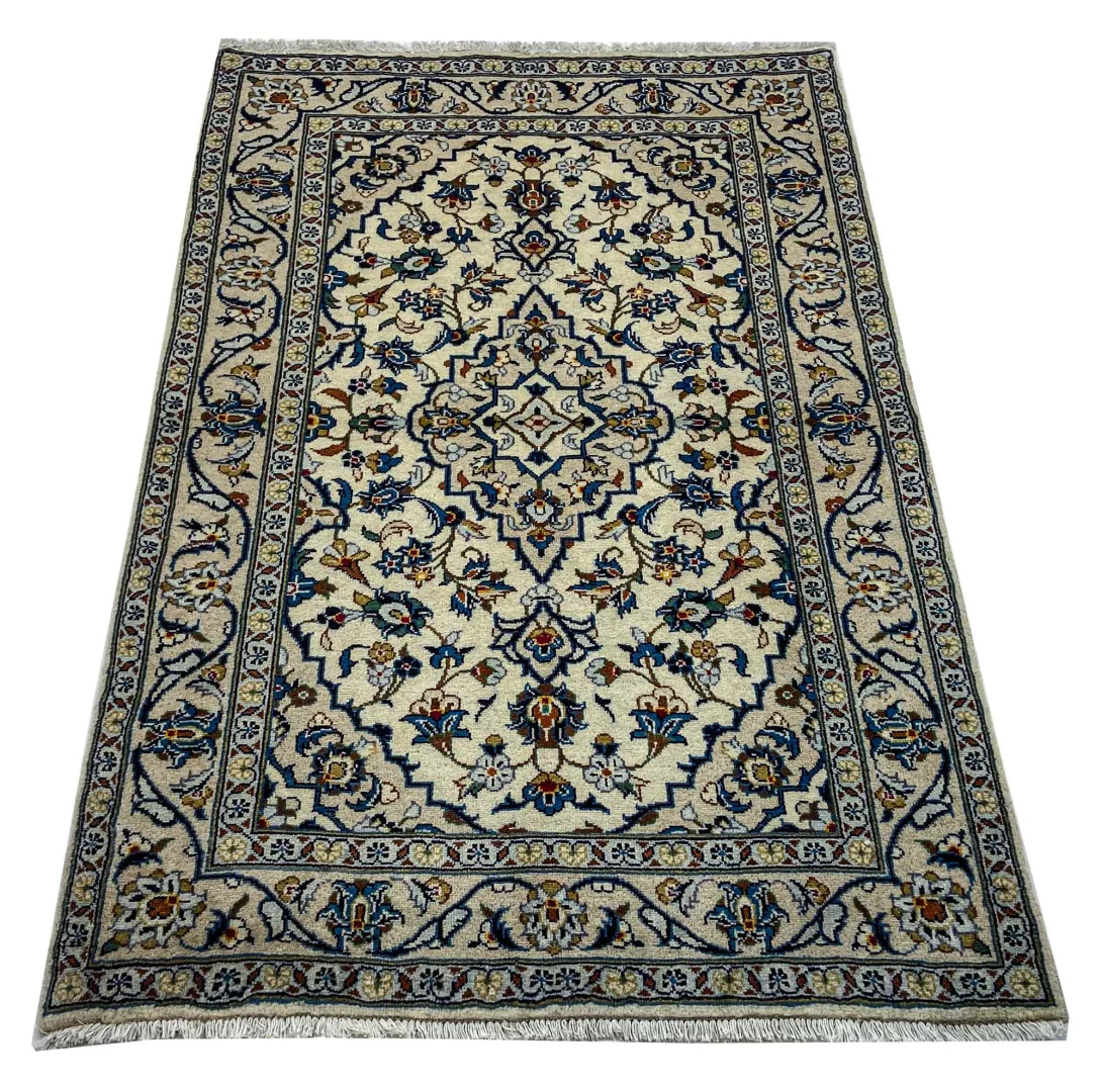 Perserteppich Keshan 152 x 98 cm Schafwolle handgeknüpft