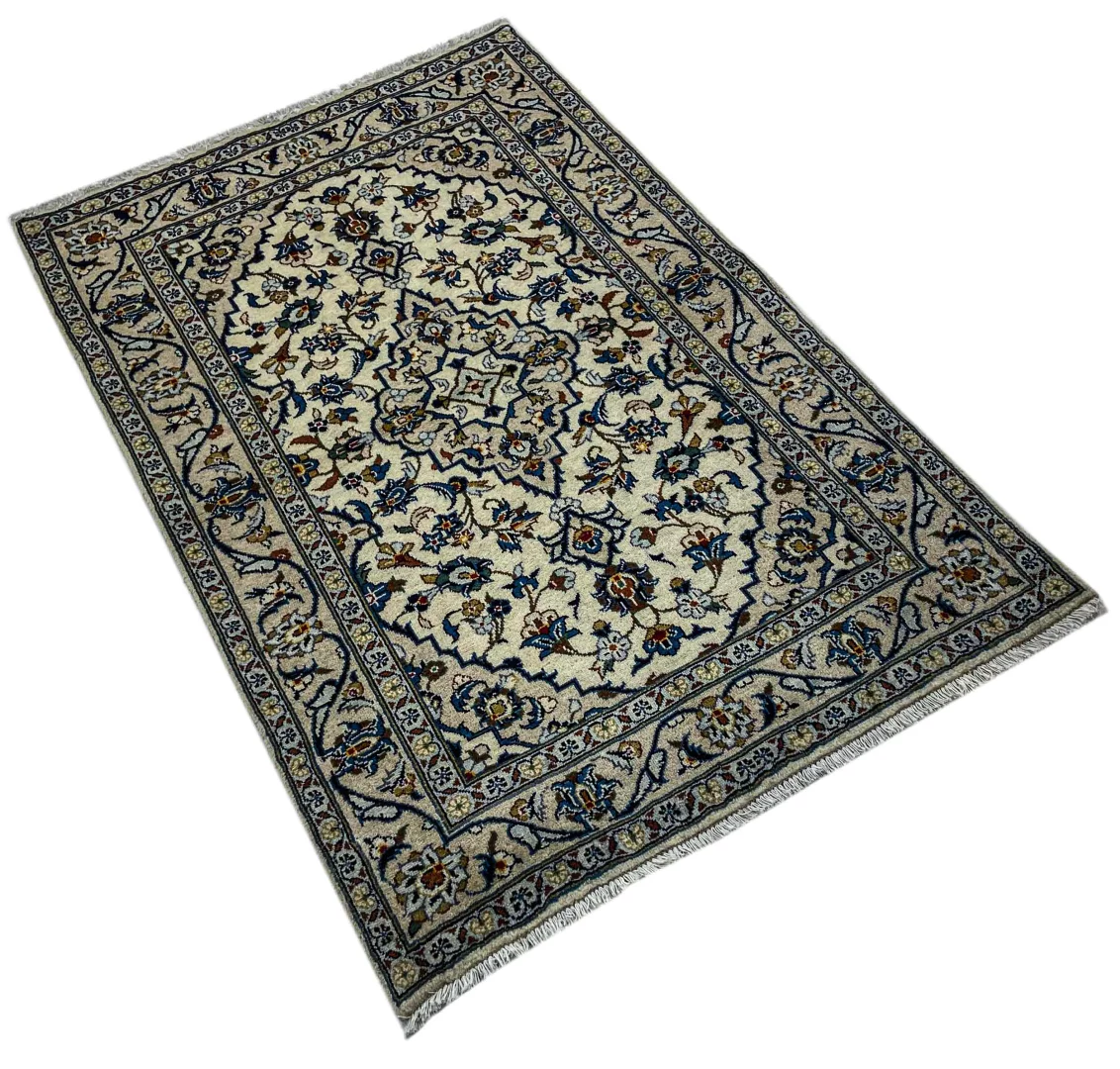 Perserteppich Keshan 152 x 98 cm Schafwolle handgeknüpft