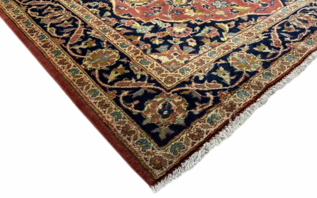 Perserteppich Keshan 153 x 117 cm Schafwolle handgeknüpft
