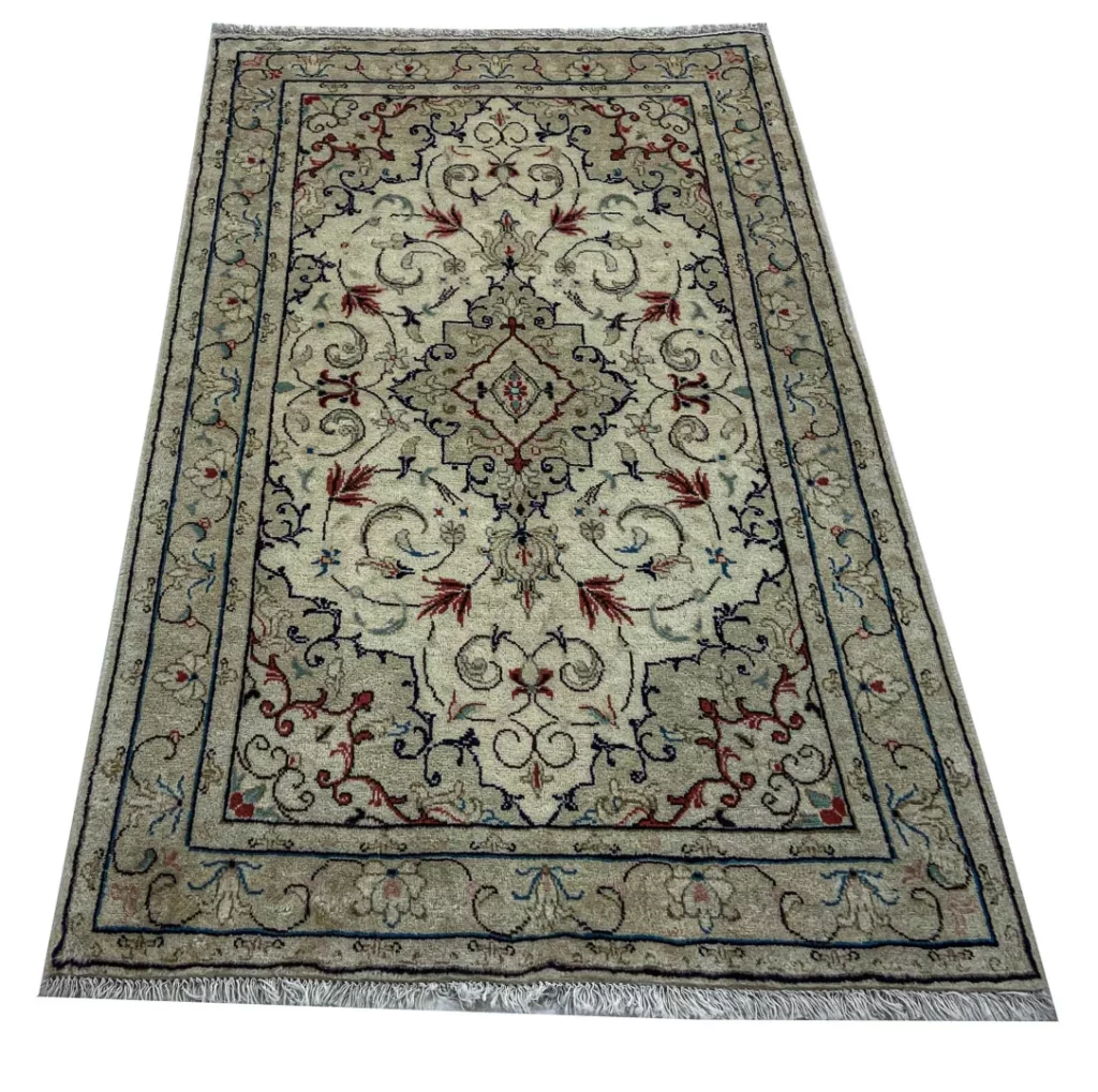 Perserteppich Keshan 155 x 97 cm Schafwolle handgeknüpft