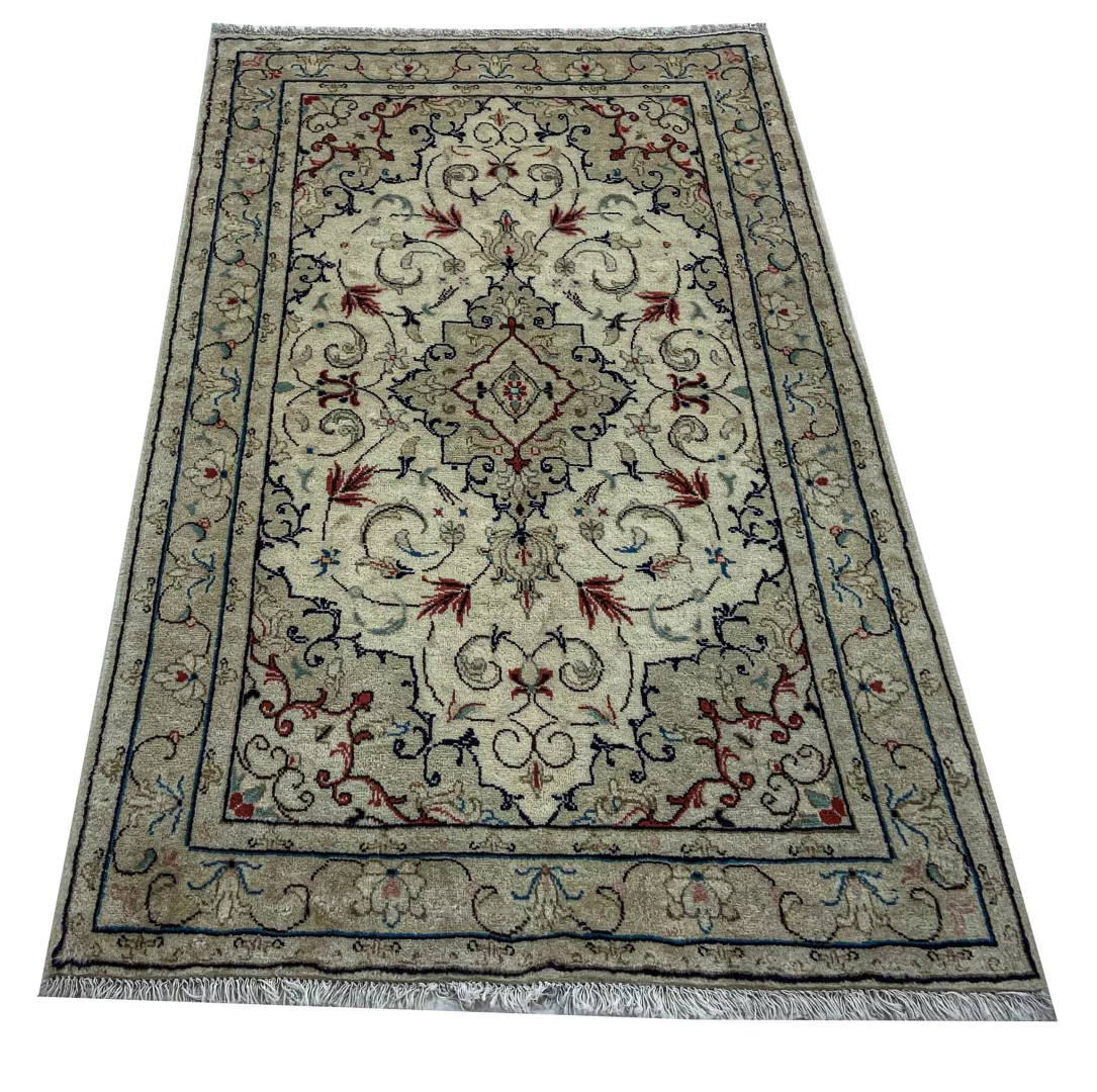 Perserteppich Keshan 155 x 97 cm Schafwolle handgeknüpft