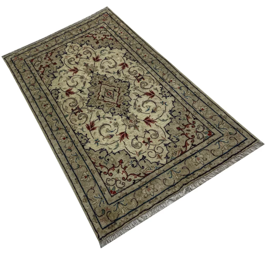 Perserteppich Keshan 155 x 97 cm Schafwolle handgeknüpft