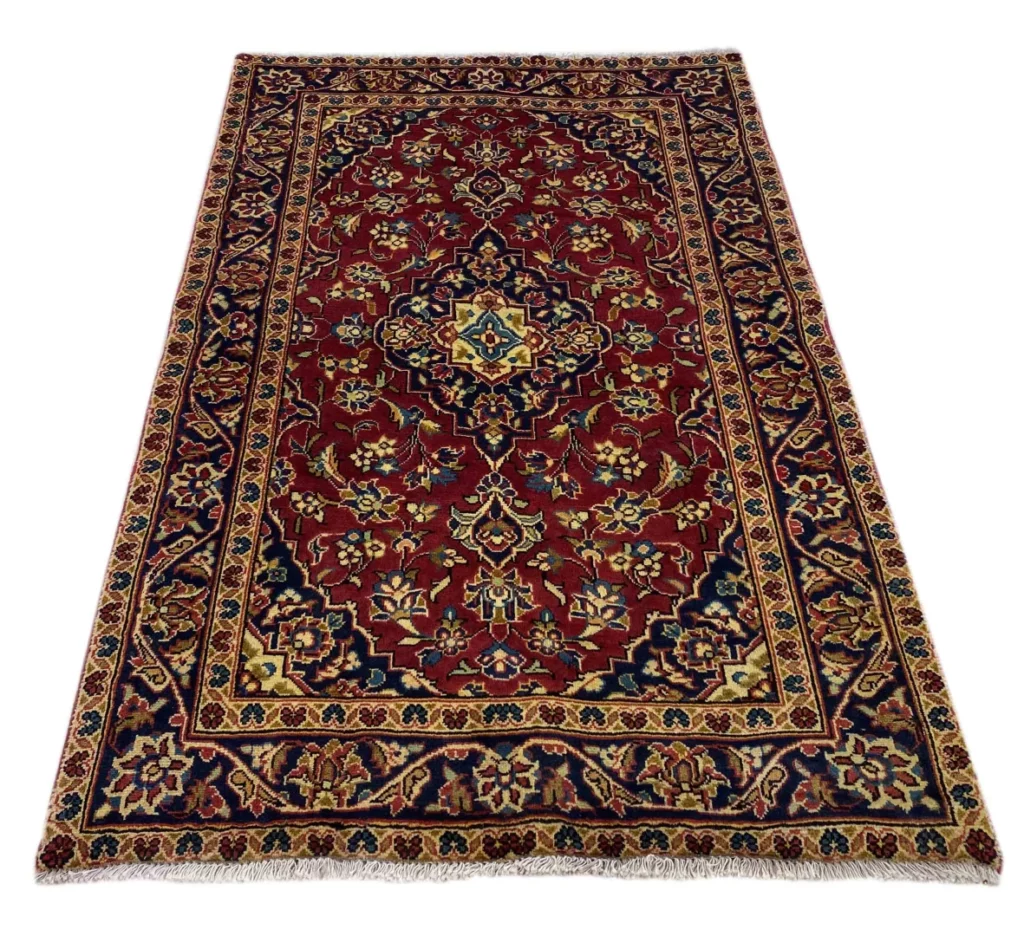 Perserteppich Keshan 155 x 98 cm Wolle handgeknüpft