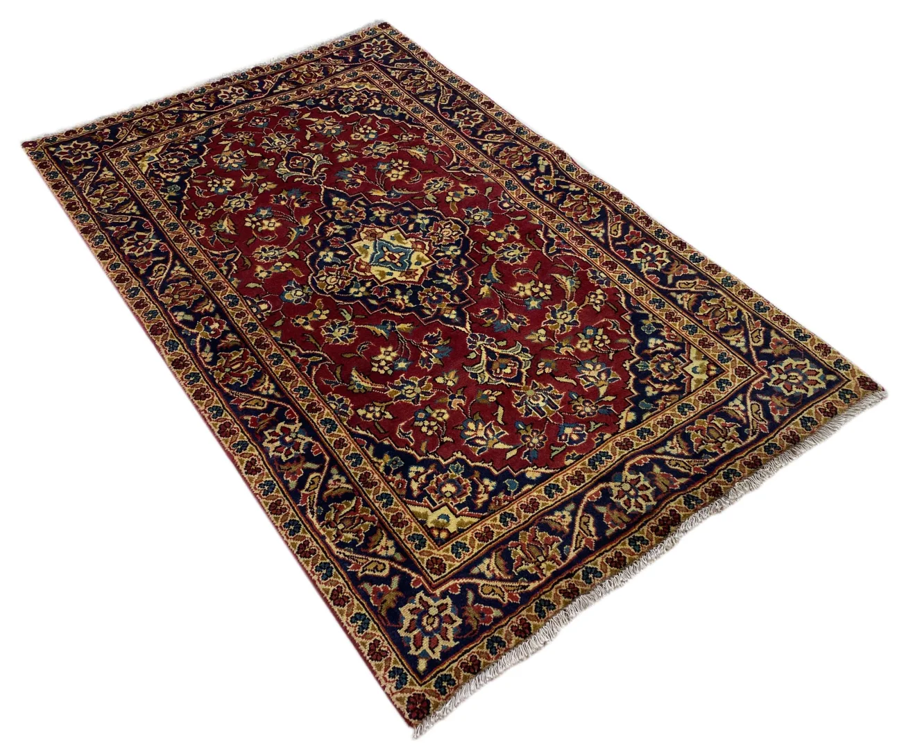 Perserteppich Keshan 155 x 98 cm Wolle handgeknüpft