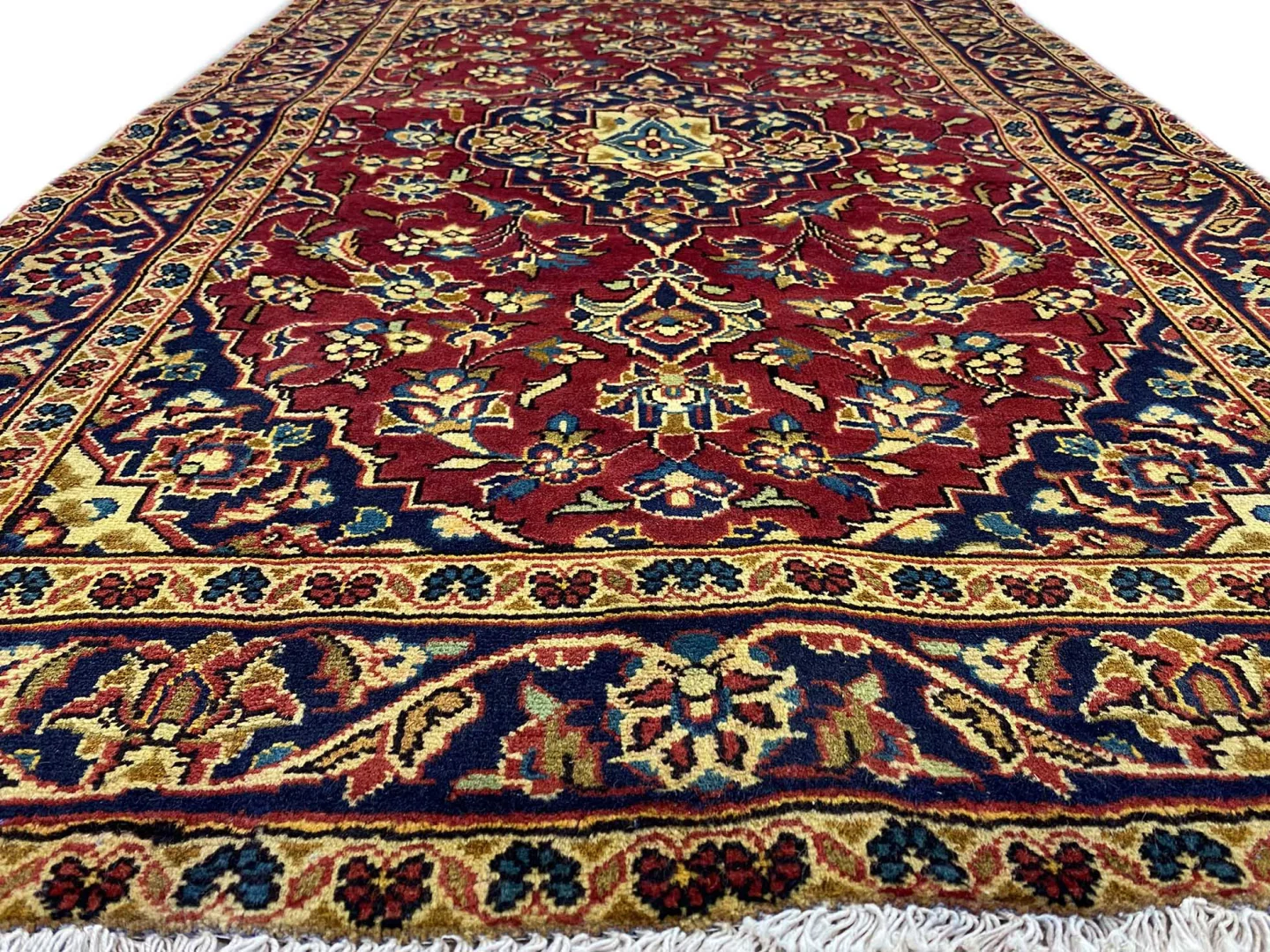 Perserteppich Keshan 155 x 98 cm Wolle handgeknüpft