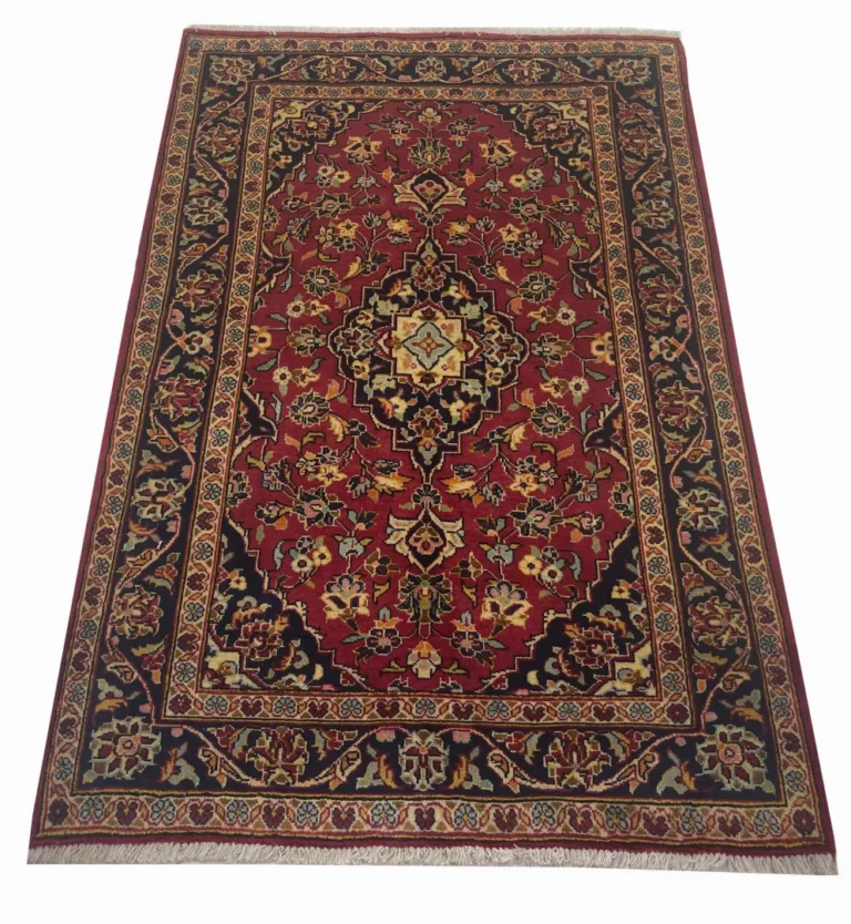 Perserteppich Keshan 156 x 100 cm Schafwolle handgeknüpft