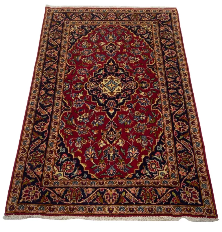 Perserteppich Keshan 156 x 102 cm Wolle handgeknüpft