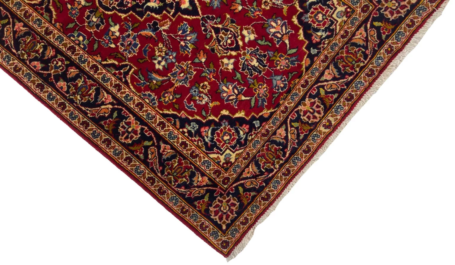 Perserteppich Keshan 156 x 102 cm Wolle handgeknüpft