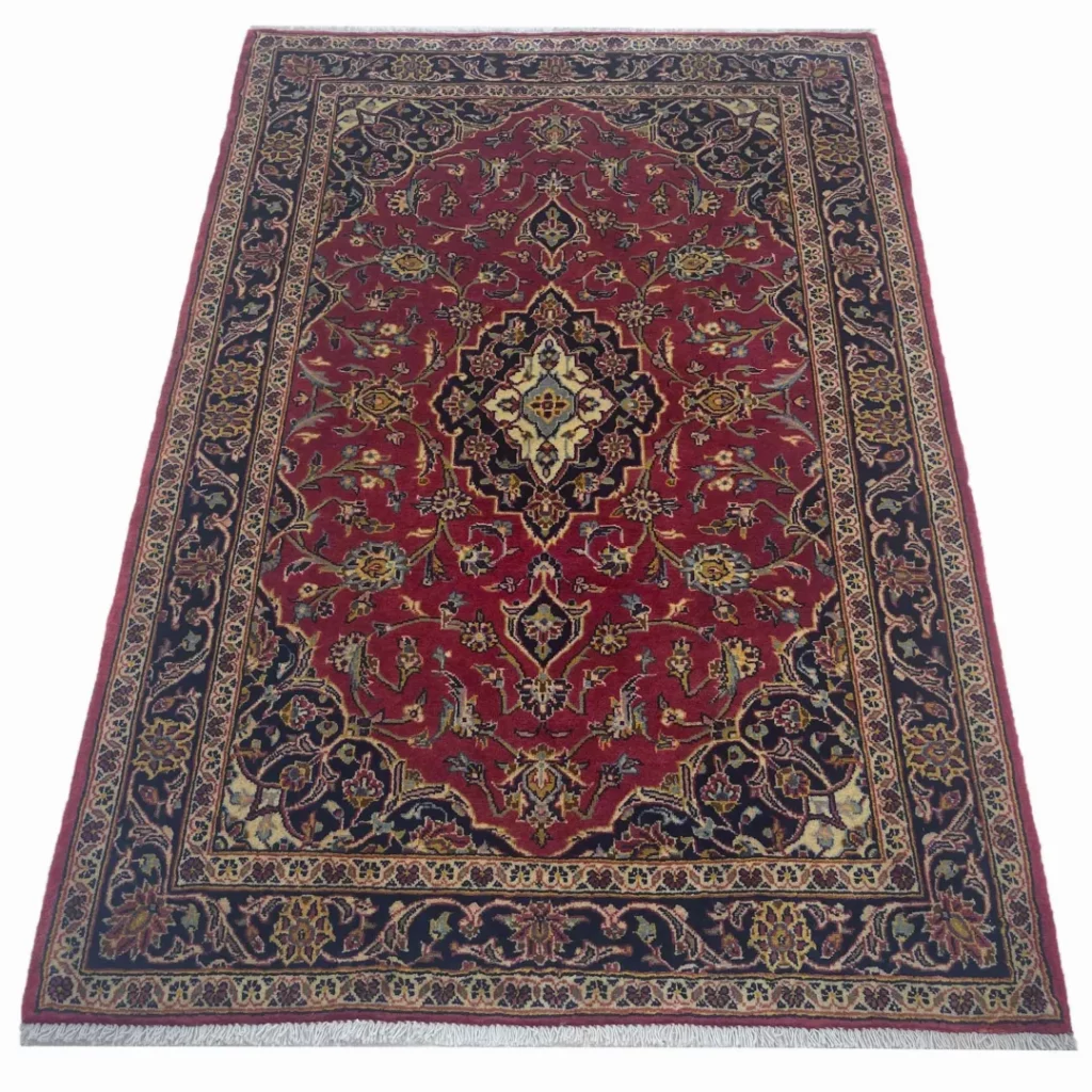 Perserteppich Keshan 157 x 106 cm Wolle handgeknüpft