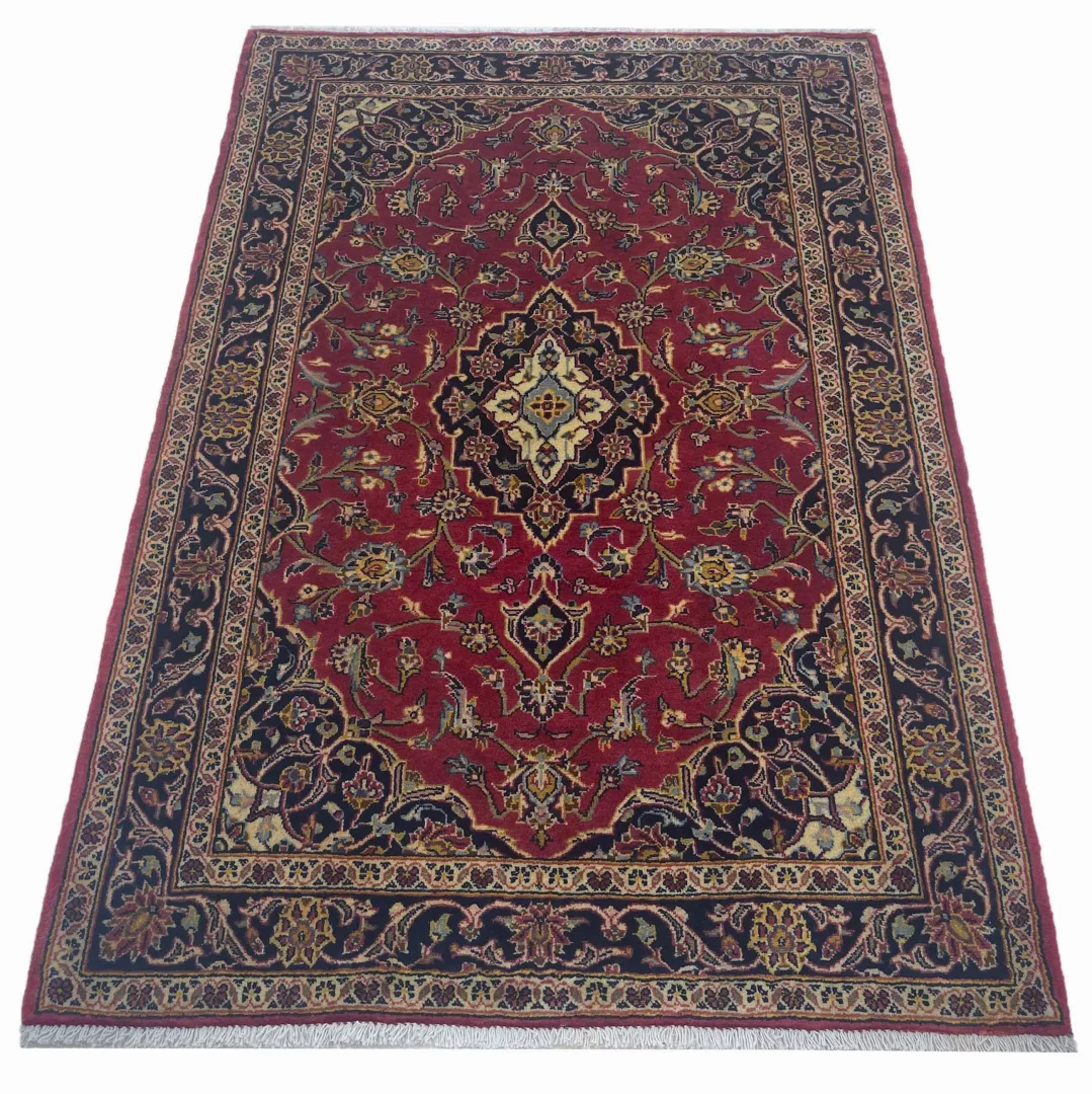 Perserteppich Keshan 157 x 106 cm Wolle handgeknüpft
