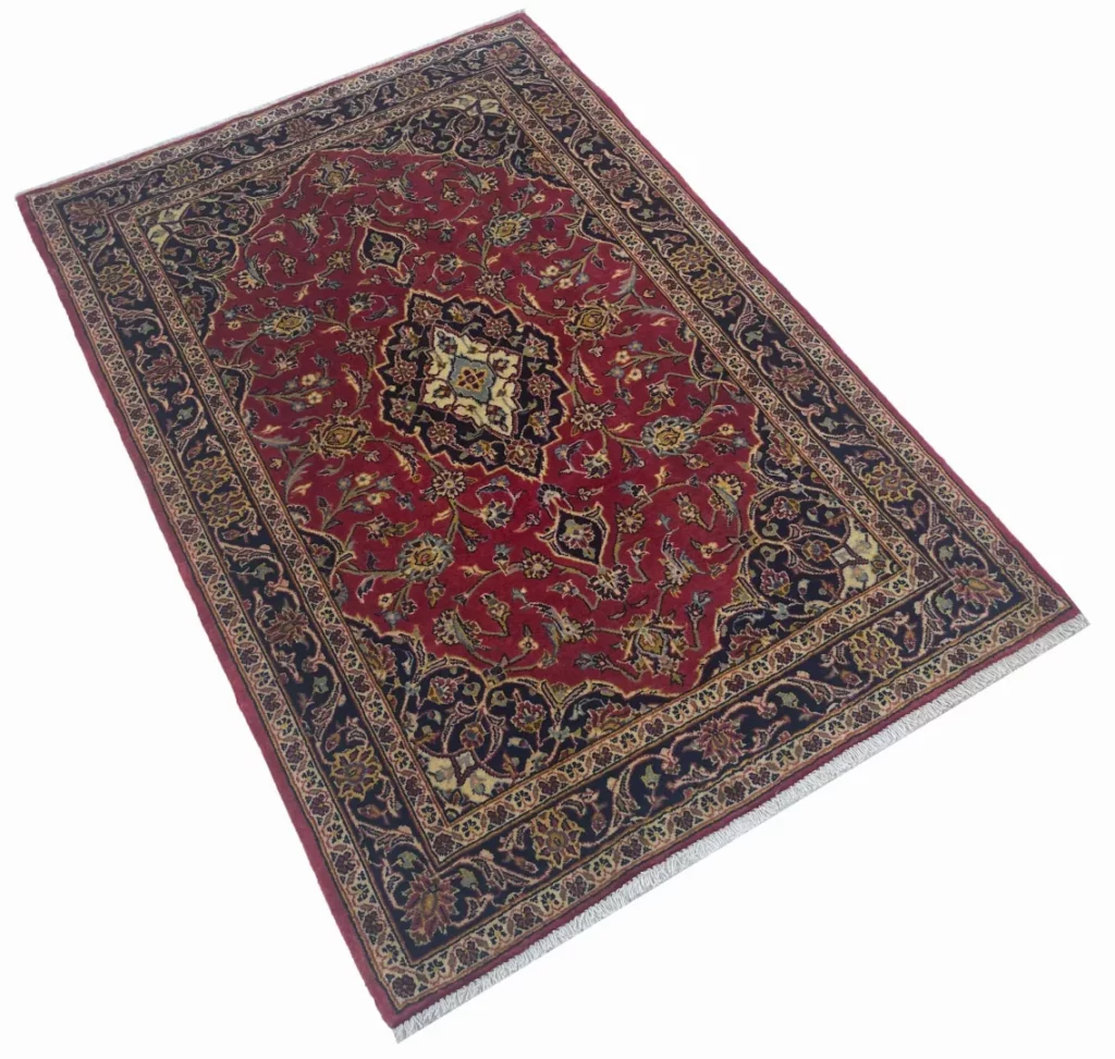 Perserteppich Keshan 157 x 106 cm Wolle handgeknüpft