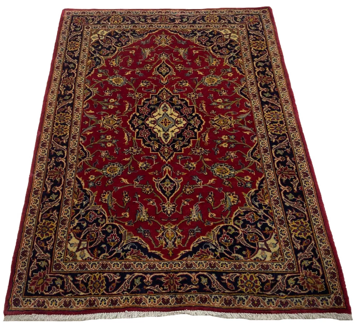 Perserteppich Keshan 160 x 107 cm Wolle handgeknüpft