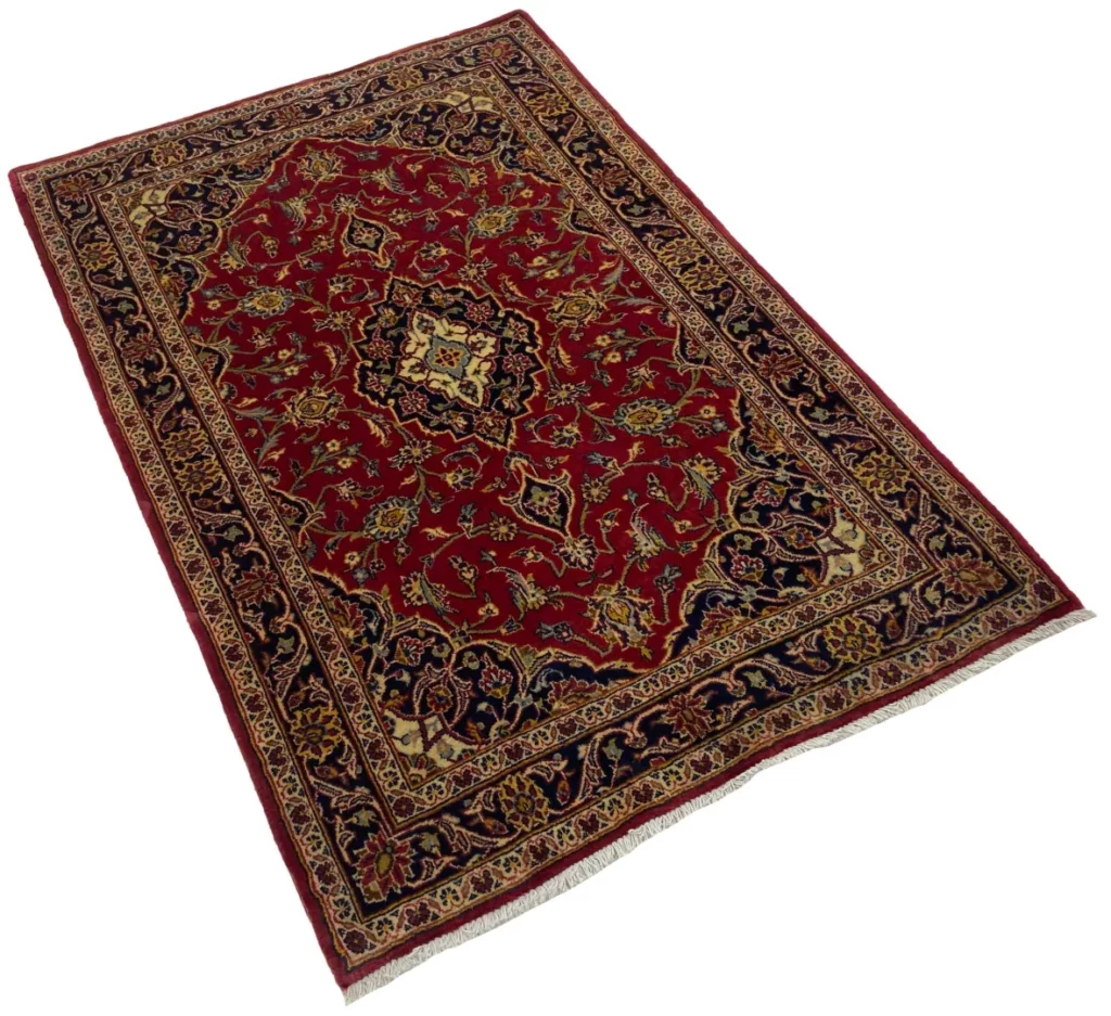 Perserteppich Keshan 160 x 107 cm Wolle handgeknüpft