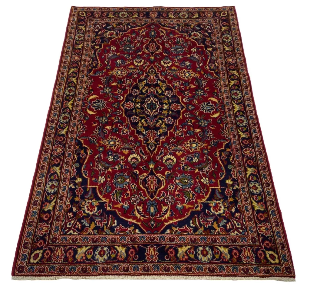 Perserteppich Keshan 165 x 104 cm Wolle handgeknüpft