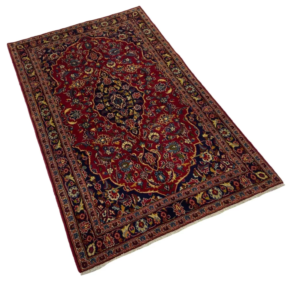 Perserteppich Keshan 165 x 104 cm Wolle handgeknüpft