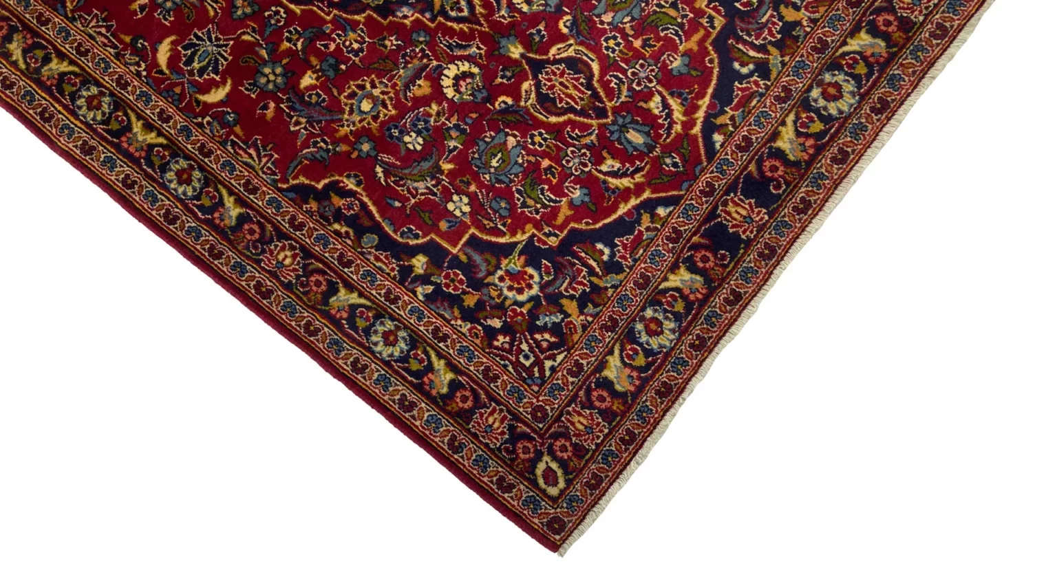 Perserteppich Keshan 165 x 104 cm Wolle handgeknüpft