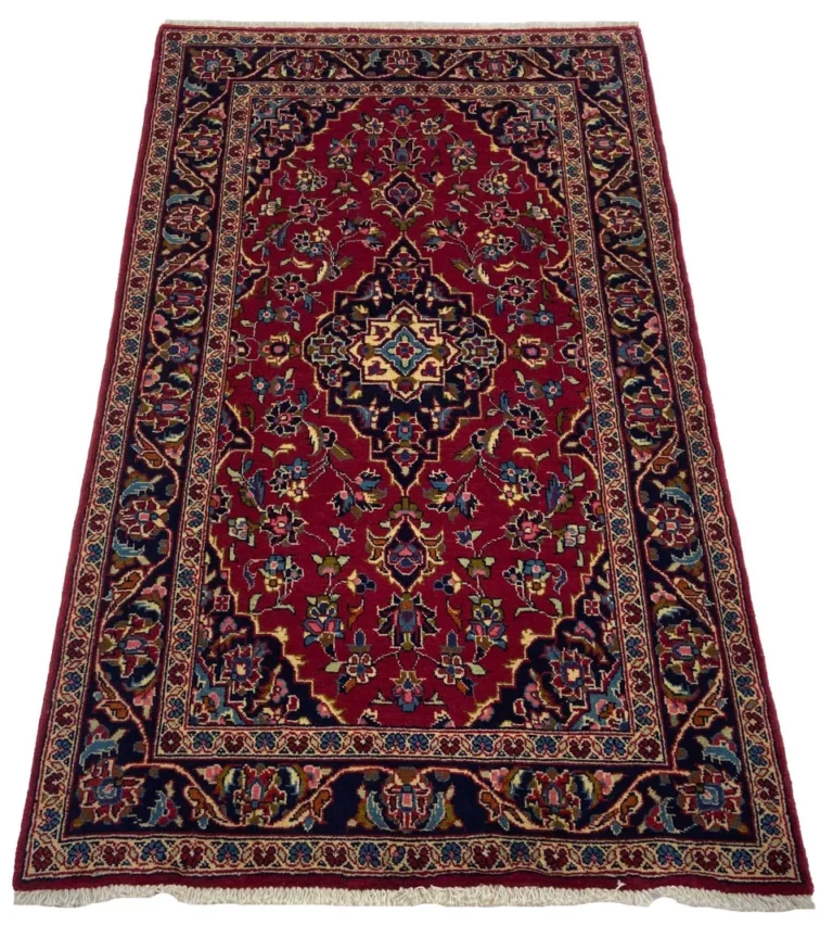Perserteppich Keshan 170 x 100 cm Schafwolle handgeknüpft