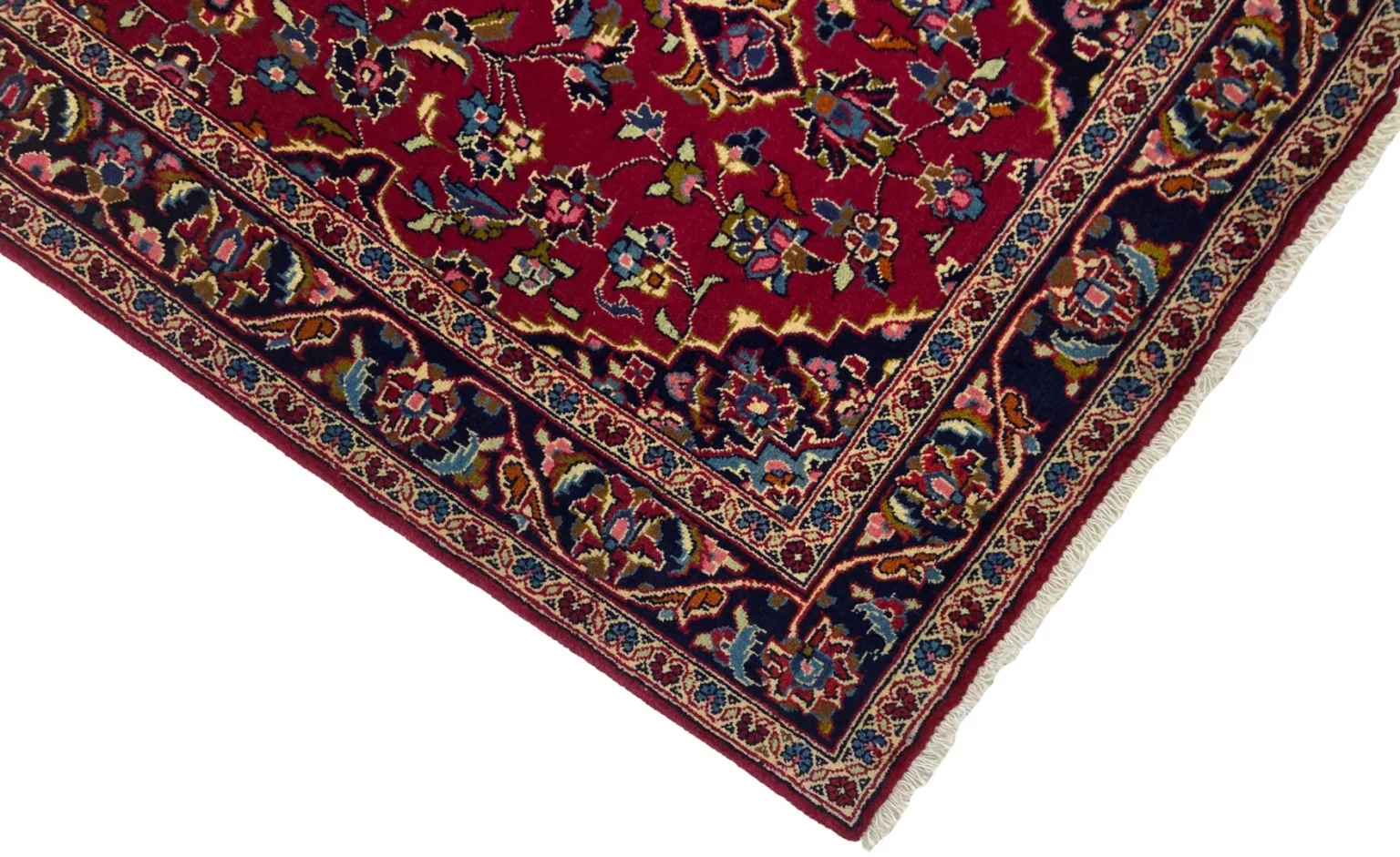 Perserteppich Keshan 170 x 100 cm Schafwolle handgeknüpft