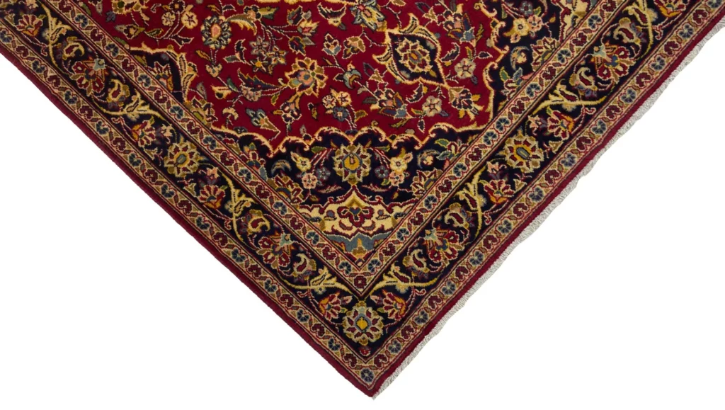 Perserteppich Keshan 172 x 106 cm Schafwolle handgeknüpft