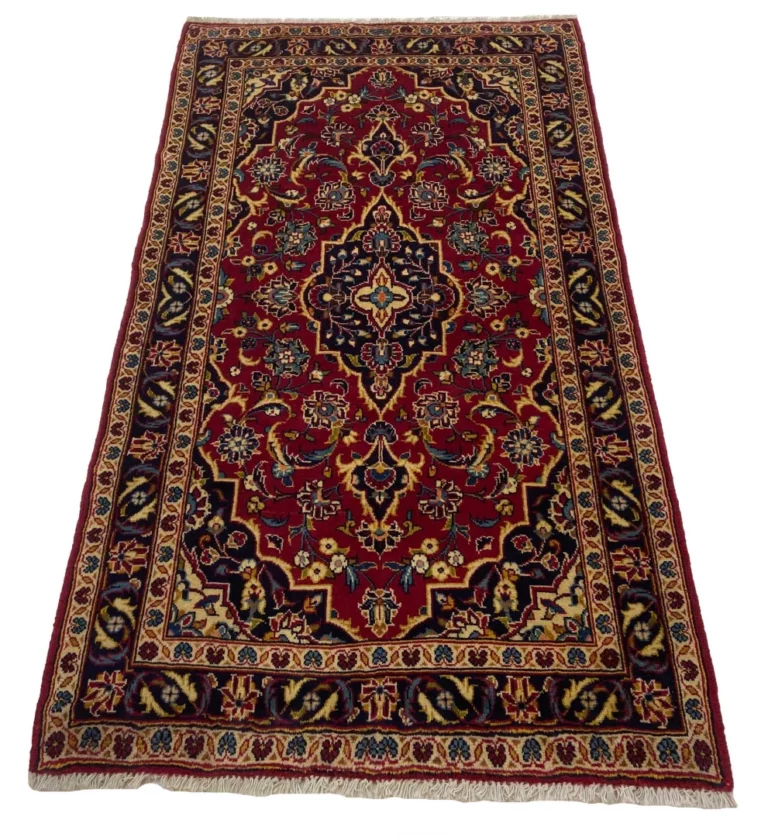 Perserteppich Keshan 173 x 95 cm Schafwolle handgeknüpft