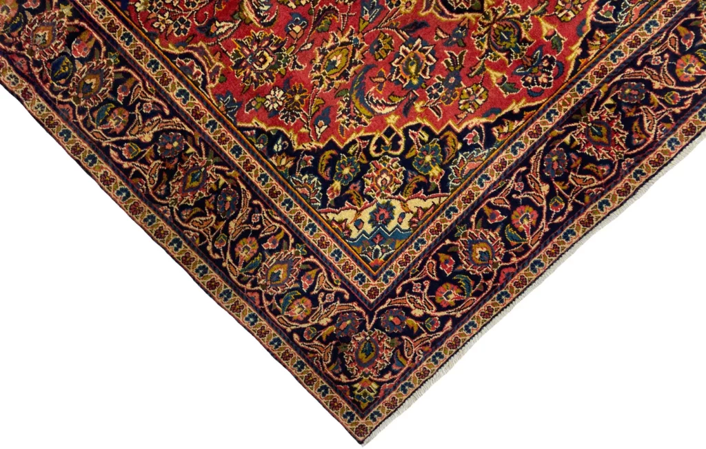 Perserteppich Keshan 187 x 140 cm Wolle handgeknüpft