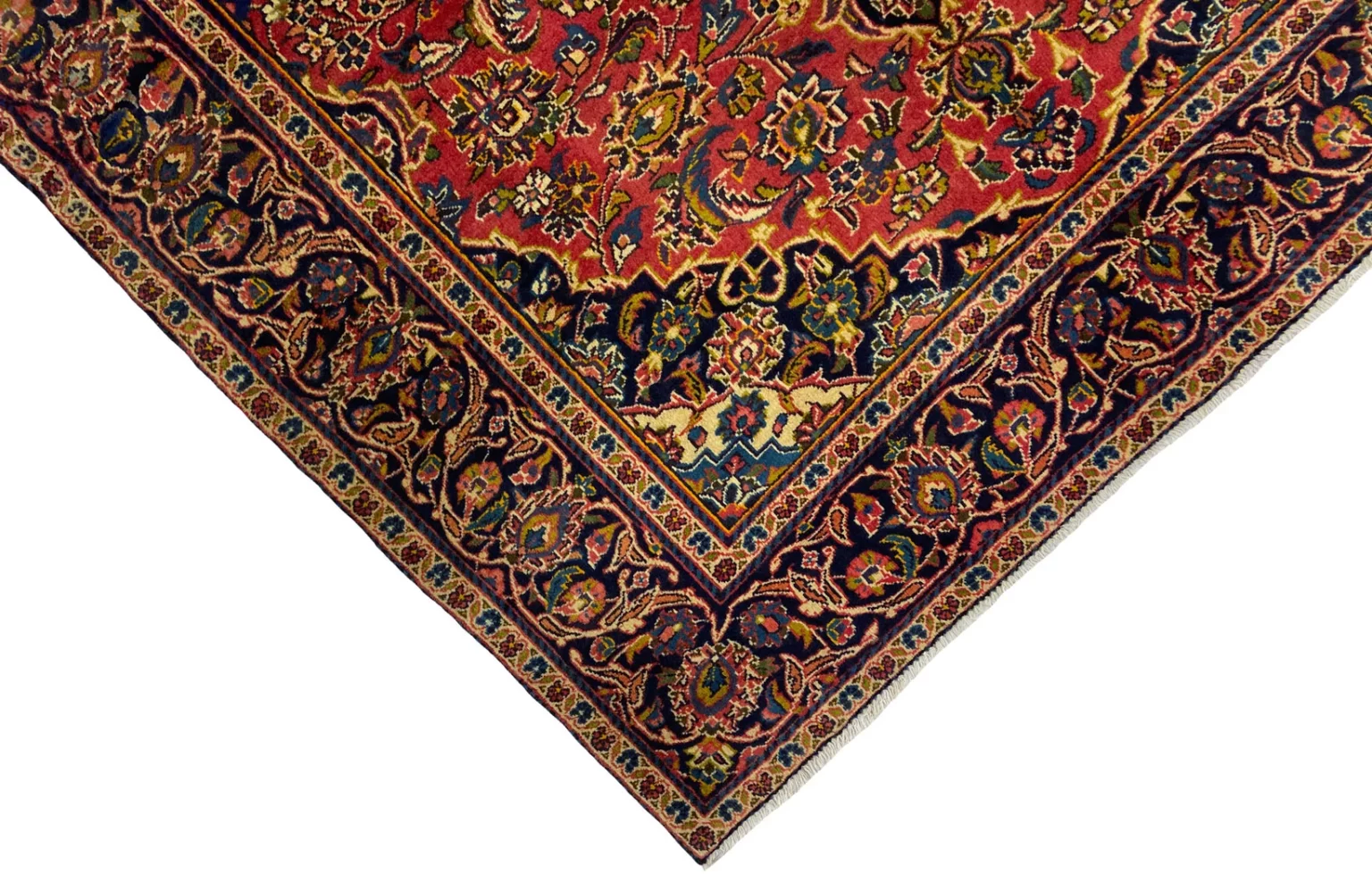 Perserteppich Keshan 187 x 140 cm Wolle handgeknüpft