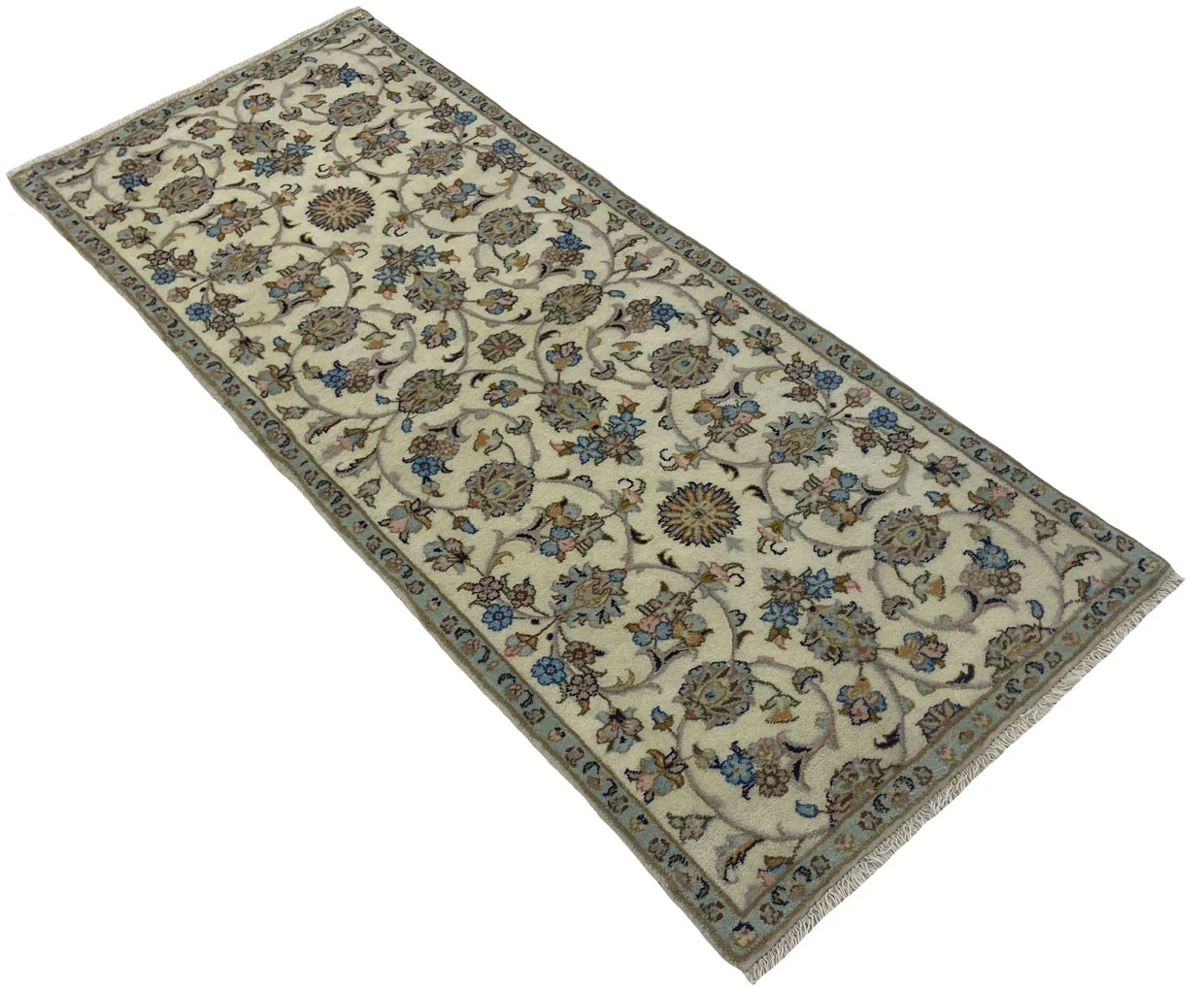 keshan-teppich-190-x-80-cm-knotendichte-150000-300000-knoten-m-1-2 Perserteppich Keshan 190 x 80 cm Wolle handgeknüpft