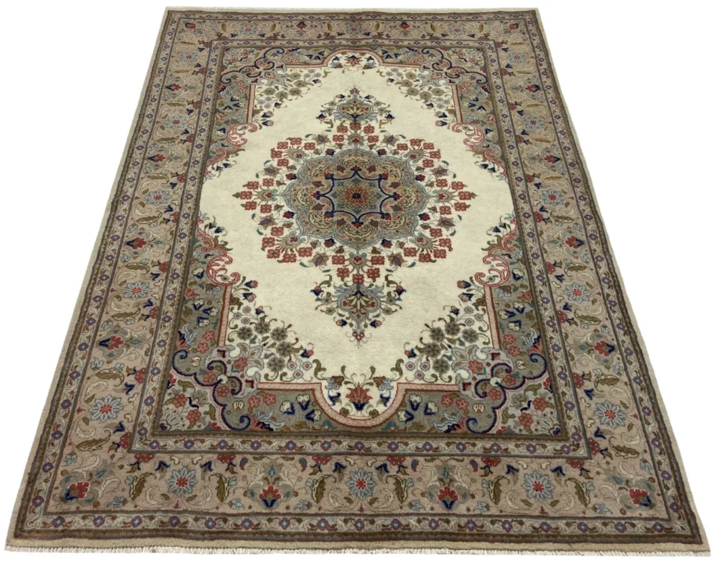 Perserteppich Keshan 195 x 138 cm Wolle handgeknüpft