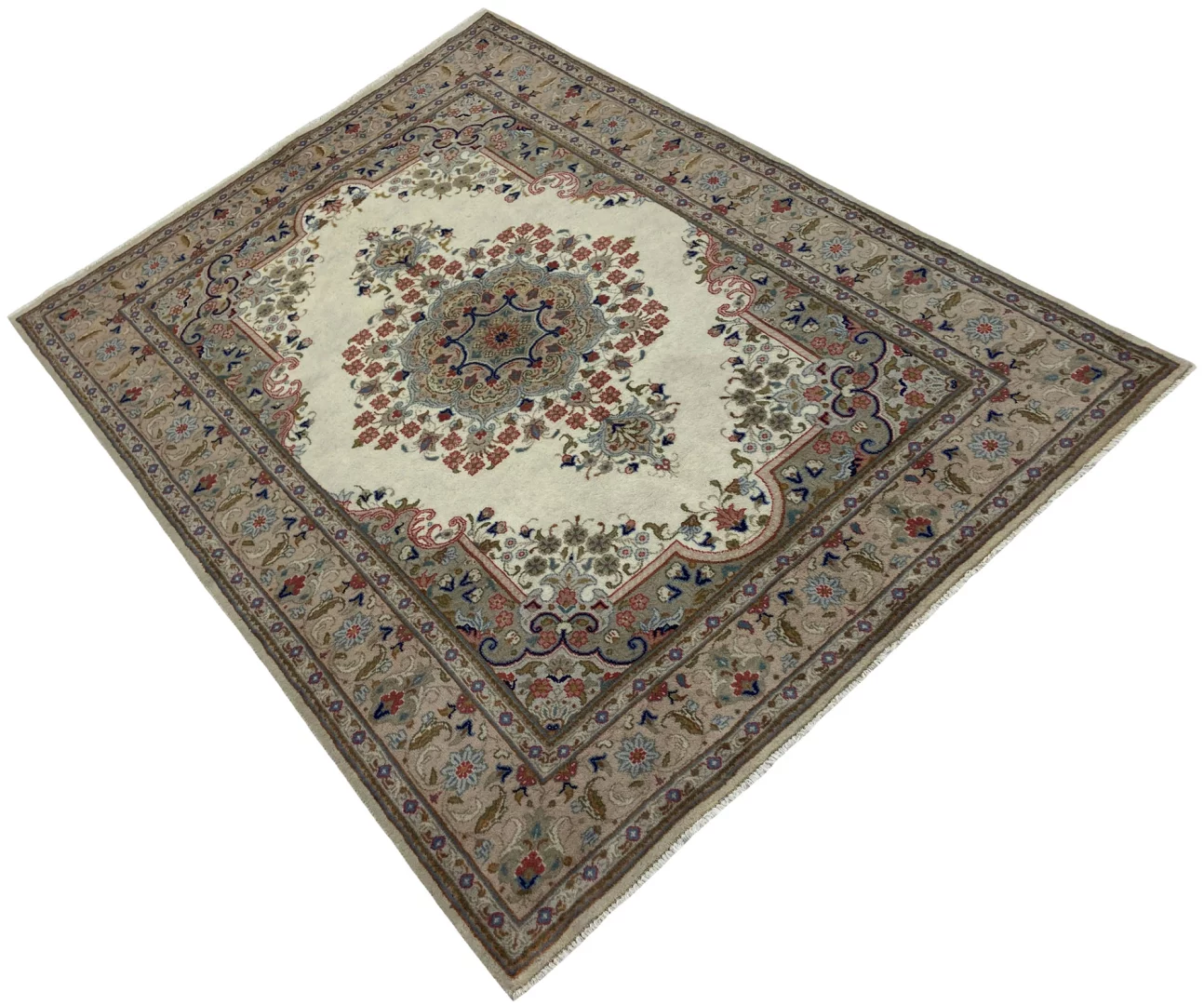 Perserteppich Keshan 195 x 138 cm Wolle handgeknüpft