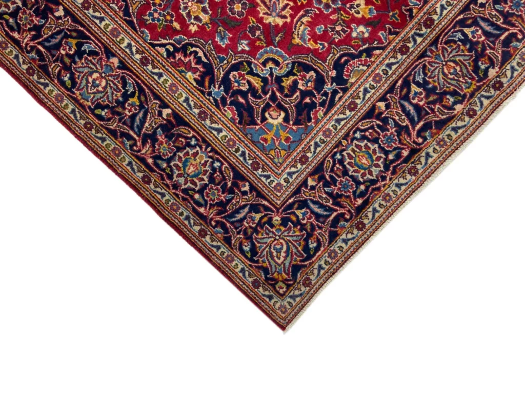 Perserteppich Keshan 198 x 135 cm Wolle handgeknüpft