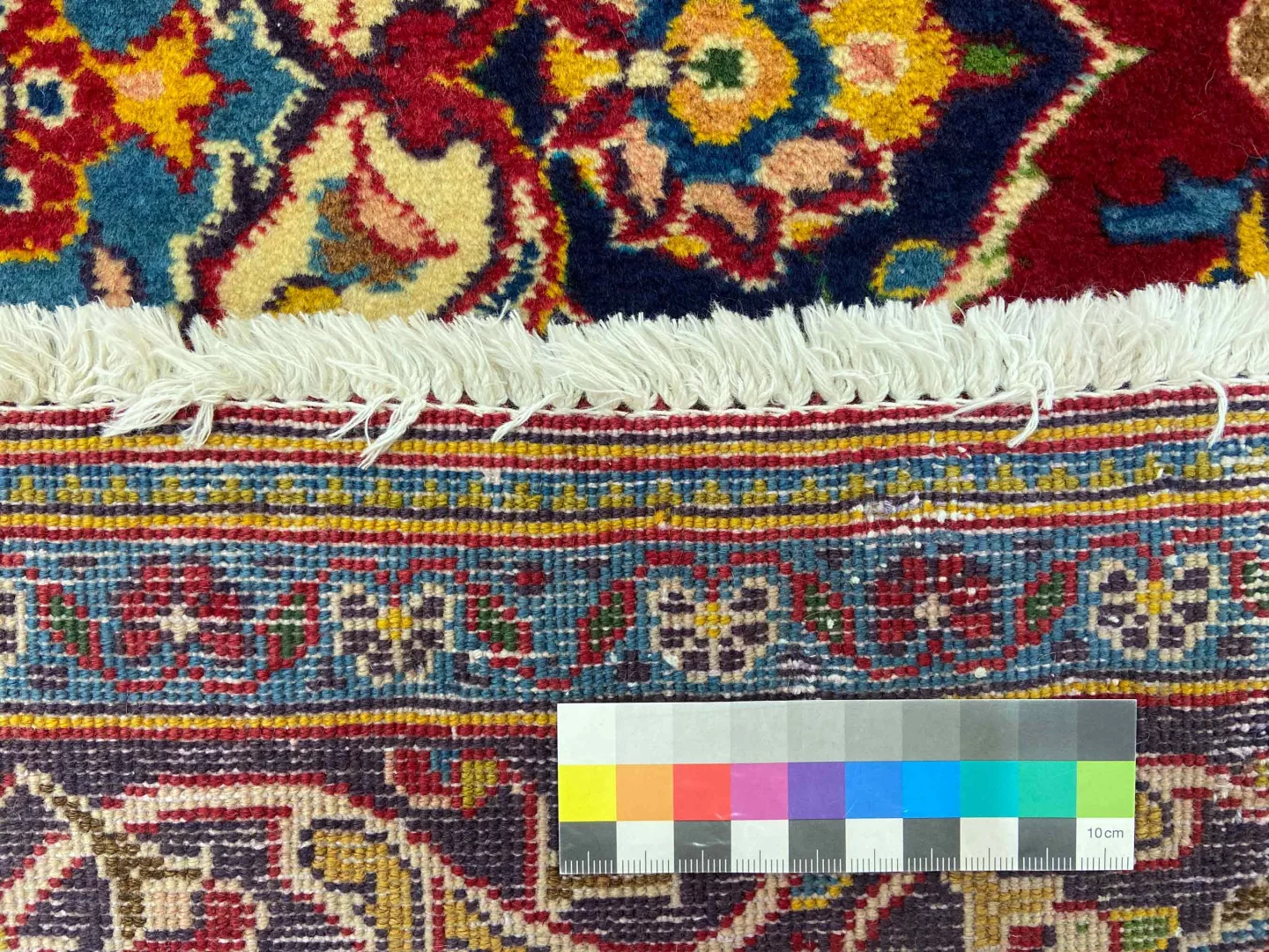 Perserteppich Keshan 200 x 142 cm Schafwolle handgeknüpft