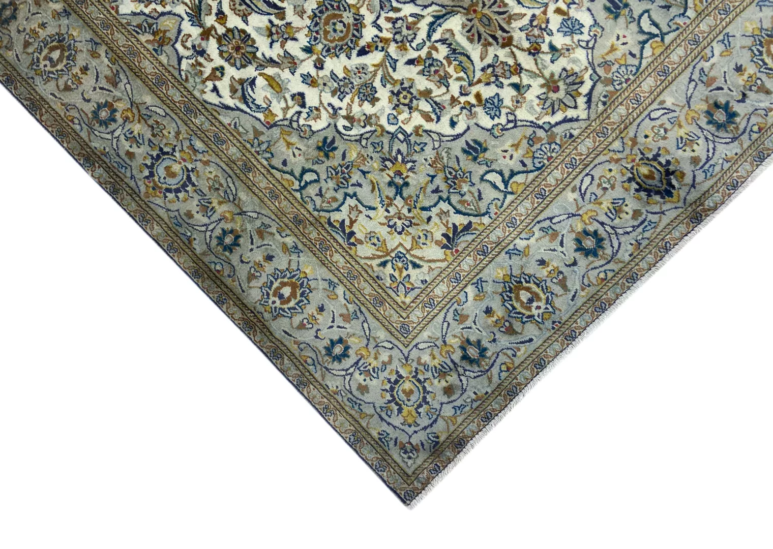 Perserteppich Keshan 210 x 128 cm Schafwolle handgeknüpft