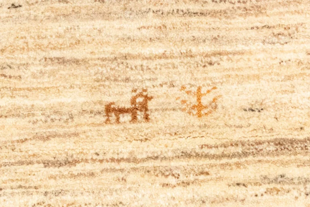 Perserteppich Gabbeh 144 x 100 cm Wolle handgeknüpft