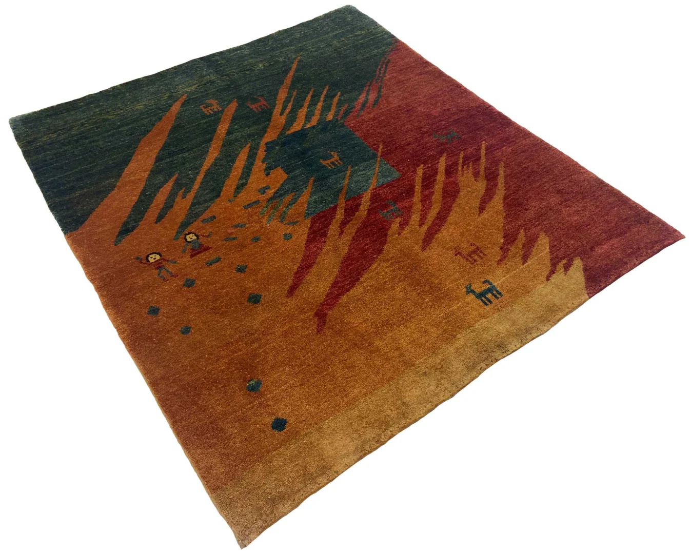 Perserteppich Fars 179 x 155 cm Wolle handgeknüpft