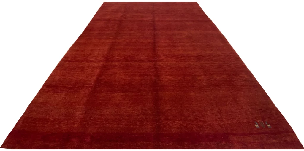 gabbeh-teppich-345-x-263-cm-hoher-weicher-flor-abstraktes-design-1-1 Perserteppich Fars 345 x 263 cm Wolle handgeknüpft