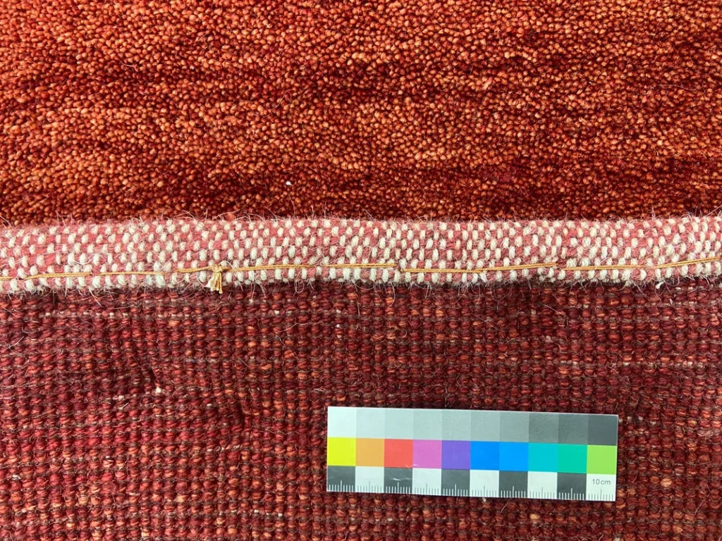 gabbeh-teppich-345-x-263-cm-hoher-weicher-flor-abstraktes-design-1-5 Perserteppich Fars 345 x 263 cm Wolle handgeknüpft
