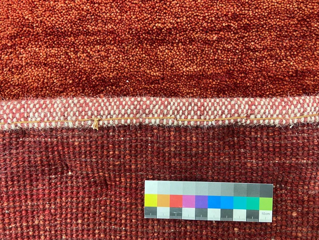 gabbeh-teppich-345-x-263-cm-hoher-weicher-flor-abstraktes-design-1-5 Perserteppich Fars 345 x 263 cm Wolle handgeknüpft