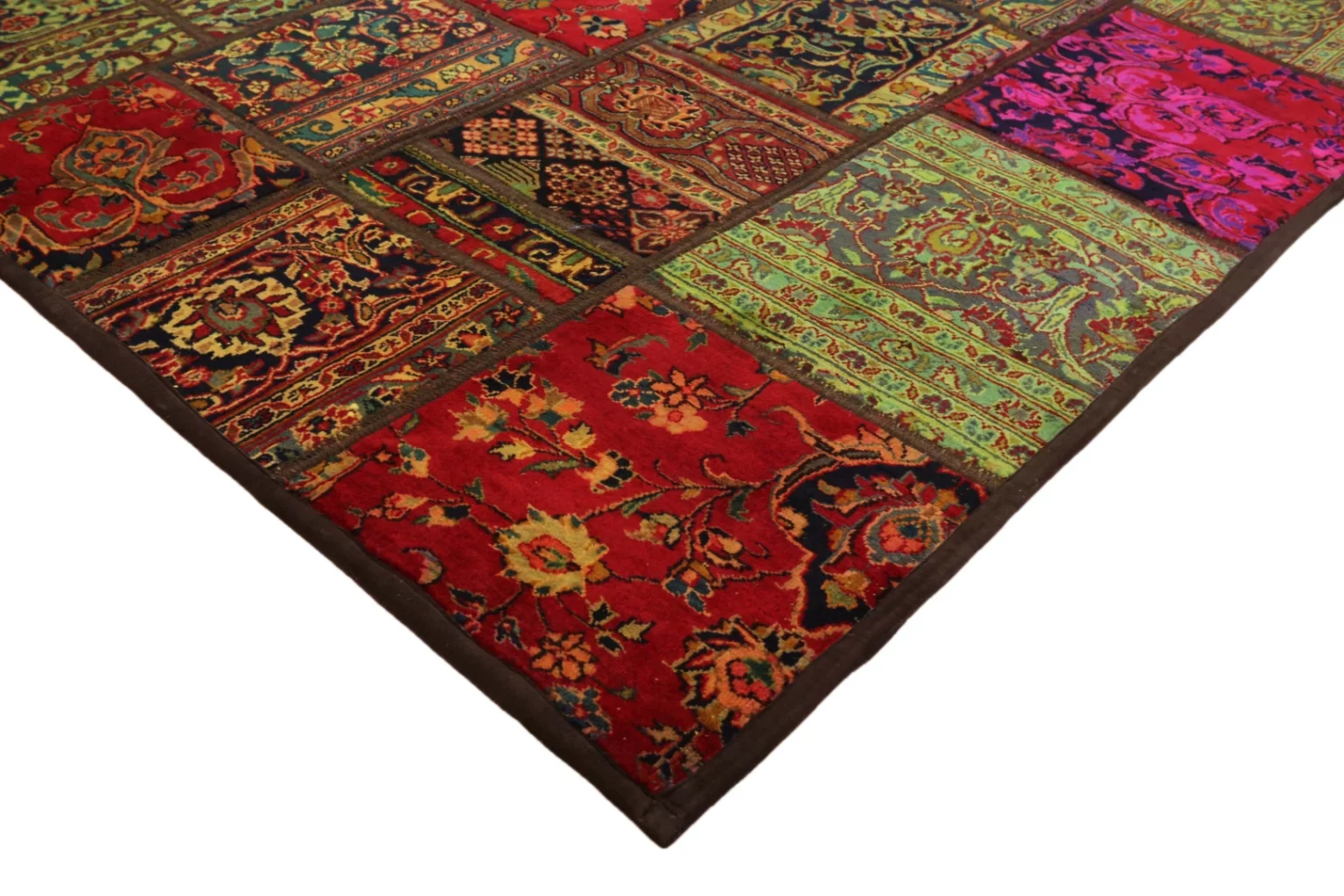 Orientteppich Patchwork 243 x 162 cm handgeknüpft