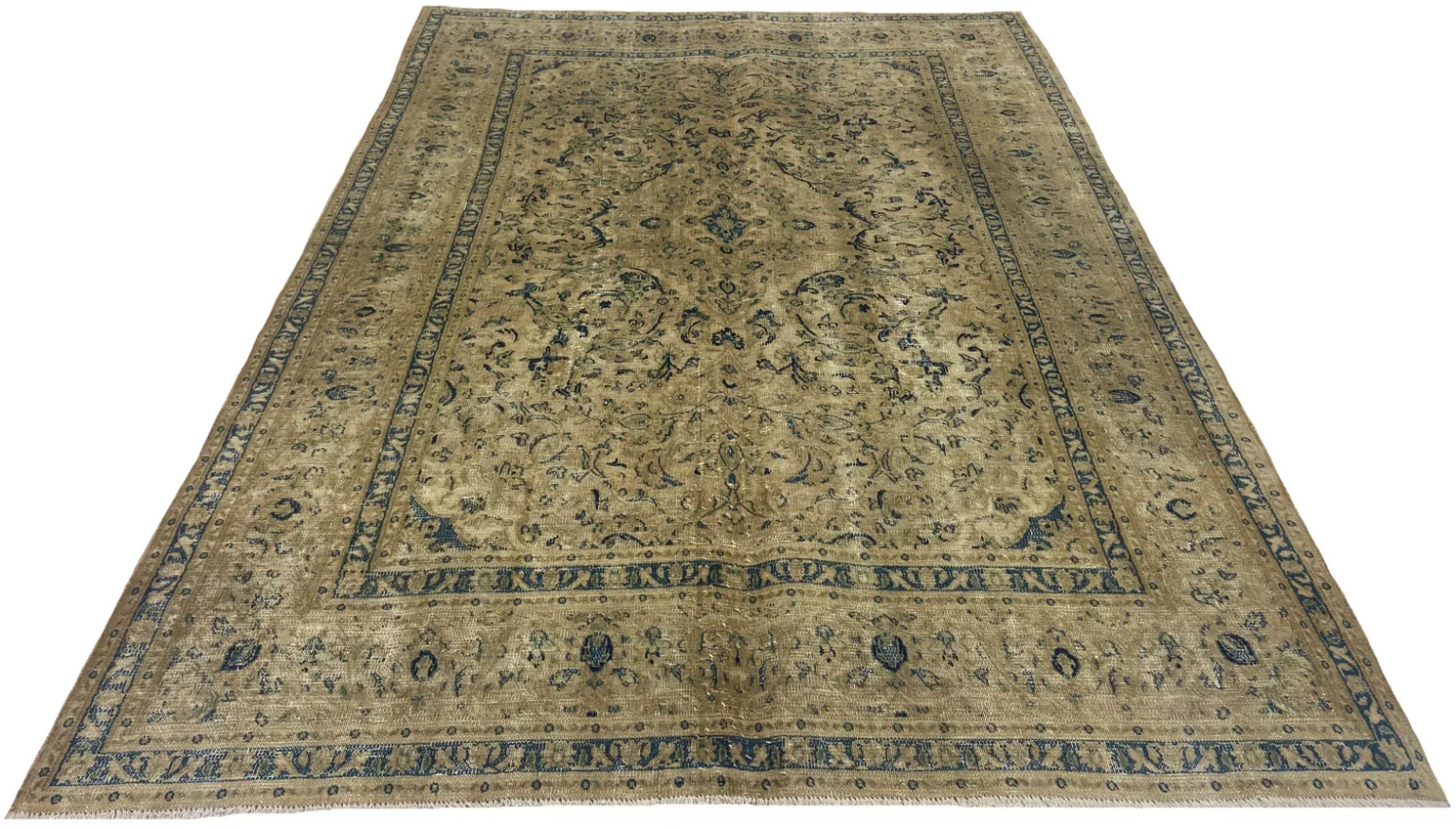 vintage-perserteppich-279-x-196-cm-handgeknupfter-teppich-mit-einzigartigem-1 Perserteppich 279 x 196 cm Wolle handgeknüpft