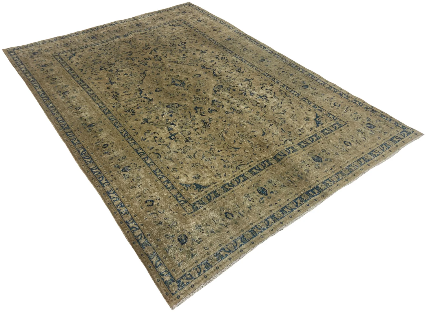 vintage-perserteppich-279-x-196-cm-handgeknupfter-teppich-mit-einzigartigem-2 Perserteppich 279 x 196 cm Wolle handgeknüpft