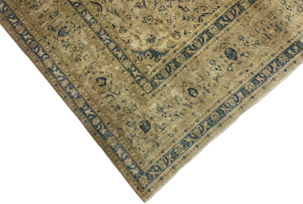 vintage-perserteppich-279-x-196-cm-handgeknupfter-teppich-mit-einzigartigem-3 Perserteppich 279 x 196 cm Wolle handgeknüpft