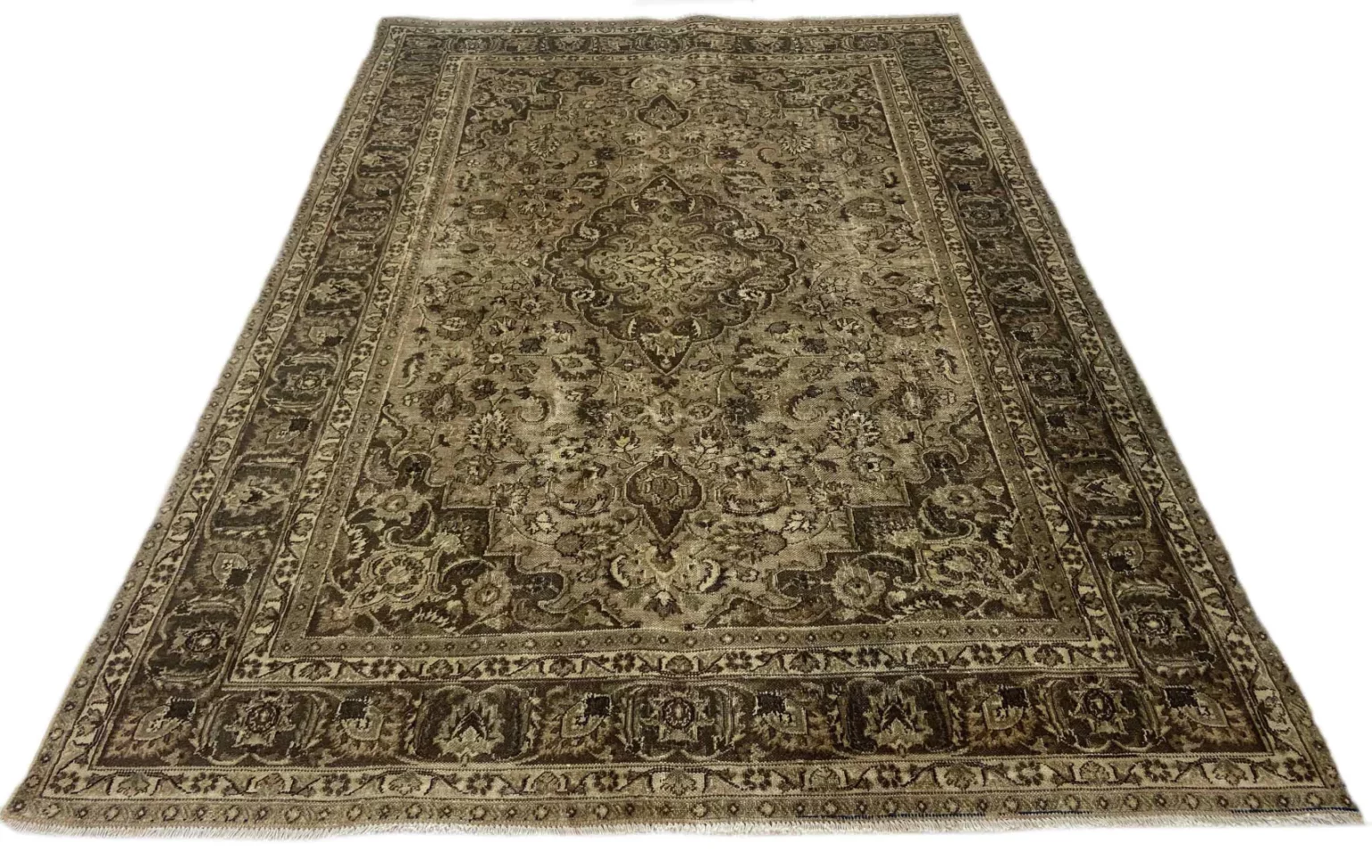 vintage-perserteppich-280-x-191-cm-handgeknupft-aufwendig-farbgearbeitet-1-1 Perserteppich 280 x 191 cm Wolle handgeknüpft