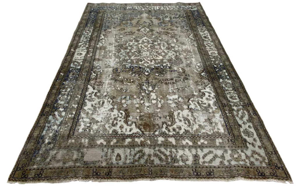 vintage-perserteppich-285-x-190-cm-handgeknupft-aufwendig-aufgearbeitet-1-1 Perserteppich 285 x 190 cm Wolle handgeknüpft