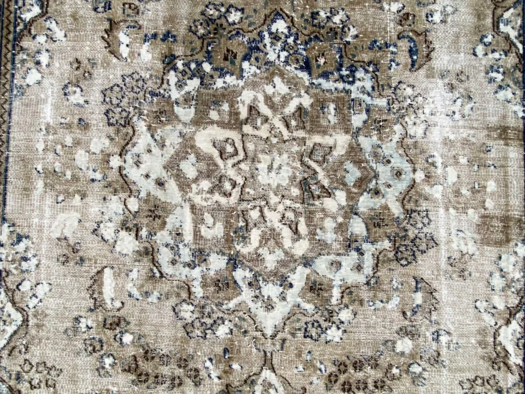 vintage-perserteppich-285-x-190-cm-handgeknupft-aufwendig-aufgearbeitet-1-4 Perserteppich 285 x 190 cm Wolle handgeknüpft
