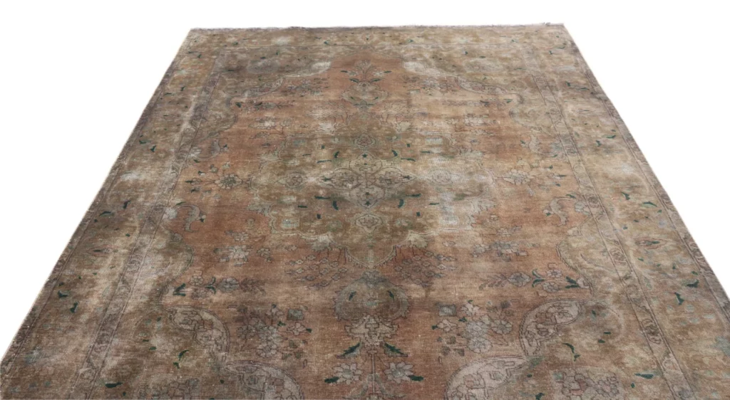 vintage-perserteppich-285-x-197-cm-aufwendig-aufgearbeitet-modernes-3 Perserteppich 285 x 197 cm Wolle handgeknüpft