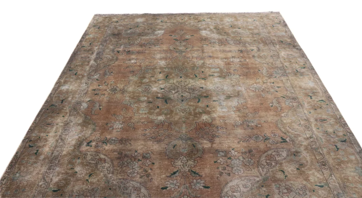 vintage-perserteppich-285-x-197-cm-aufwendig-aufgearbeitet-modernes-3 Perserteppich 285 x 197 cm Wolle handgeknüpft