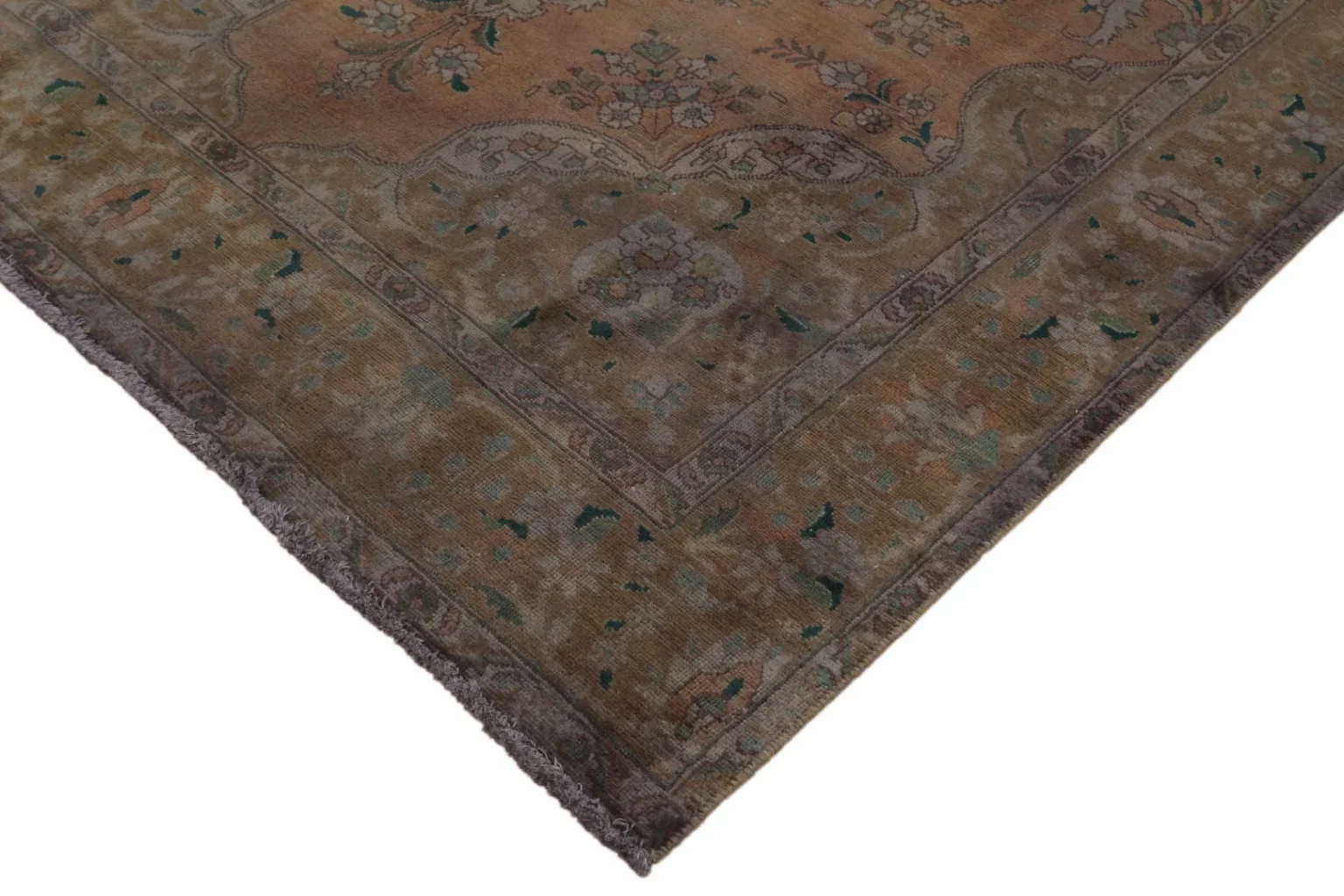vintage-perserteppich-285-x-197-cm-aufwendig-aufgearbeitet-modernes-4 Perserteppich 285 x 197 cm Wolle handgeknüpft
