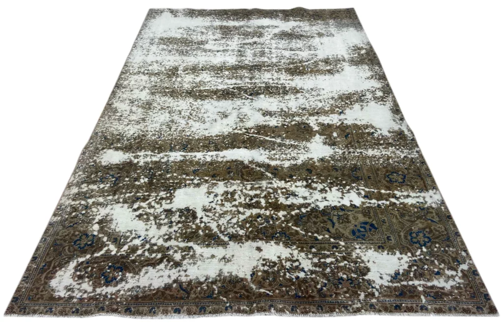 vintage-perserteppich-290-x-186-cm-handgeknupft-aufwendig-aufgearbeitet-1-6 Perserteppich 290 x 186 cm Wolle handgeknüpft