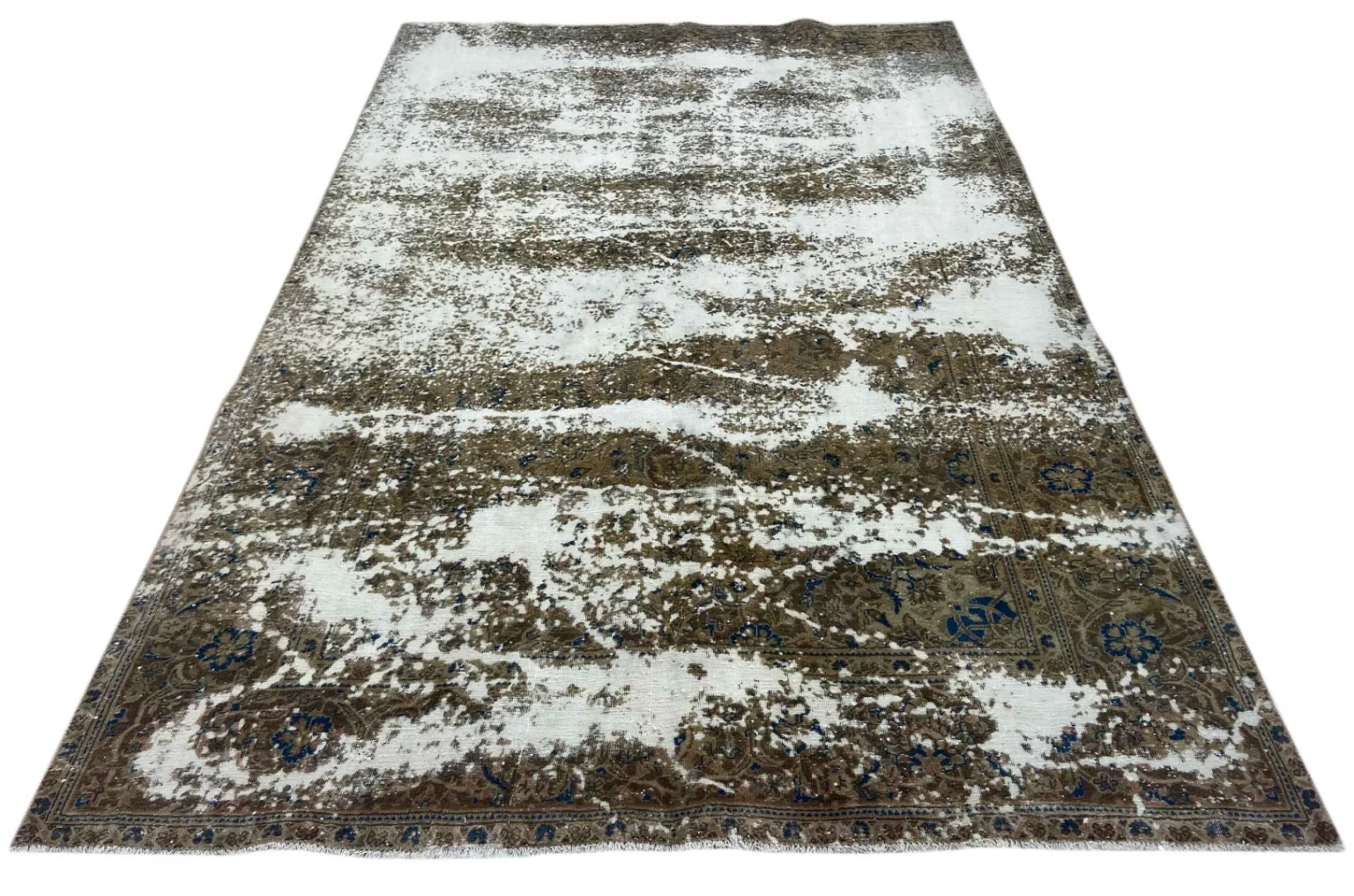 vintage-perserteppich-290-x-186-cm-handgeknupft-aufwendig-aufgearbeitet-1-6 Perserteppich 290 x 186 cm Wolle handgeknüpft