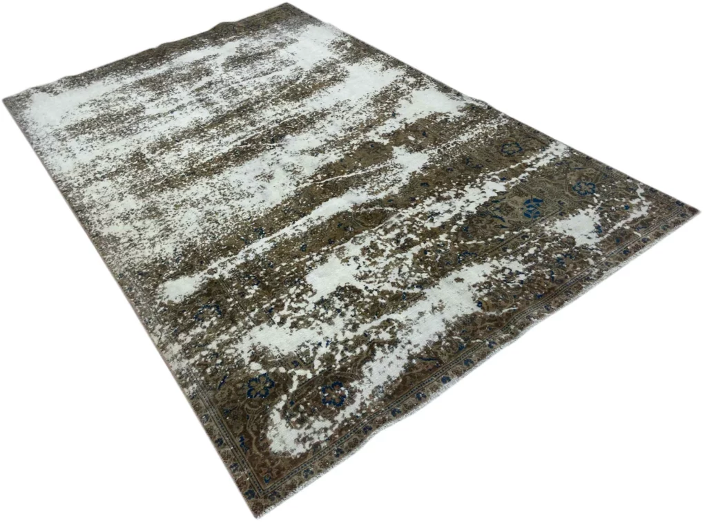vintage-perserteppich-290-x-186-cm-handgeknupft-aufwendig-aufgearbeitet-1-7 Perserteppich 290 x 186 cm Wolle handgeknüpft